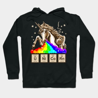 Chemistry Unicorn Pukes Rainbow Hoodie